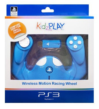 PS3 Kidzplay Wireless Motion Wheel - Blue