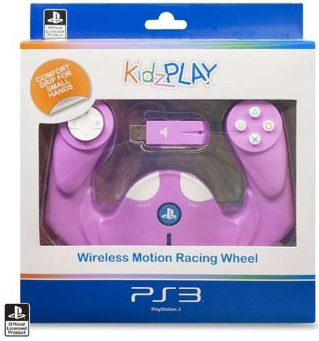 PS3 Kidzplay Wireless Motion Wheel - Pink