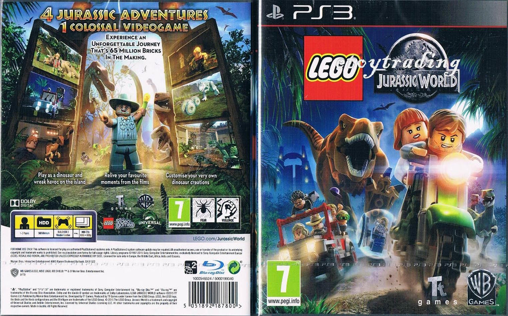 bjærgning Videnskab Fugtighed Lego Jurassic World (PS3) – GamerzWarehouse